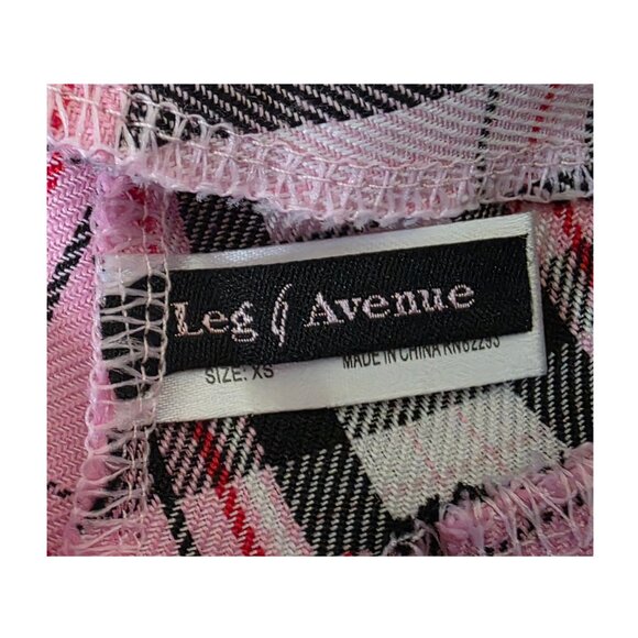 Leg Avenue School Girl Costume XS – Plaid Skirt & Crop Top – Halloween Cosplay - Picture 5 of 5